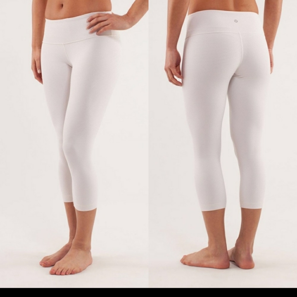 Lululemon wunder under crop luon legging dune